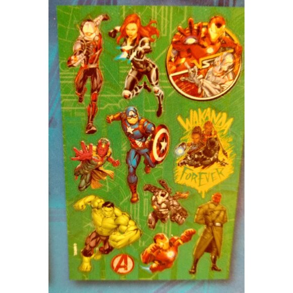 Marvel Avengers Sticker Pad 96 Hulk Iron Man Captain America Party Favor Crafts - Picture 4 of 4